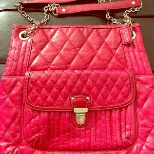 Authentic Hot Pink Coach Bag